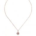 Womens Rose Gold & Vintage Sela Crystal Pendant Necklace