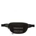 Mens Black Branded Logo Bumbag 83654 by Versace Jeans Couture from Hurleys