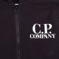 Boys Black Goggle Hooded Zip Through Sweat Top 91620 by C.P. Company Undersixteen from Hurleys