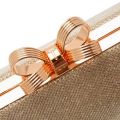 Womens Rose Gold Iirene Glitter Bow Clutch Bag 18574 by Ted Baker from Hurleys