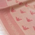 Womens Rose Jacquard Eagle Logo Scarf 37213 by Emporio Armani from Hurleys