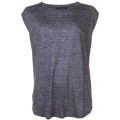 Womens Dark Grey Marl Laurel Linen Tee Shirt 60472 by French Connection from Hurleys