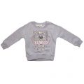 Girls Light Marled Grey Tiger 7 Sweat Top 11719 by Kenzo from Hurleys