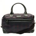 Mens Navy Javier Ombre Check Holdall Bag