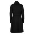 Womens Black Ellgenc Long Wool Wrap Coat 50741 by Ted Baker from Hurleys