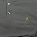 Mens Gillespie Green Stapleton Stripe L/s Polo Shirt 32669 by Farah from Hurleys