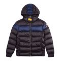 Boys Pencil/Blue Bristol Padded Hooded Jacket 81385 by Parajumpers from Hurleys