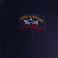 Paul & Shark Mens Navy Shark Fit Raised Logo Crew Sweat Top
