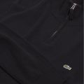 Mens Black Branded Half Zip Knit Jumper 30972 by Lacoste from Hurleys