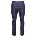 Mens 12.5oz Blue Unwashed Rinse ED-80 Slim Tapered Fit Jeans