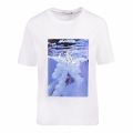 Womens Bright White Water Photo Logo S/s T Shirt 74576 by Calvin Klein from Hurleys