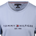 Mens Daybreak Blue Tommy Logo S/s T Shirt 107624 by Tommy Hilfiger from Hurleys