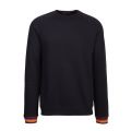 Mens Black Lounge Artist Stripe L/s T Shirt 96088 by PS Paul Smith from Hurleys