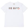Boys White Colour Logo S/s T Shirt 86806 by Kenzo from Hurleys