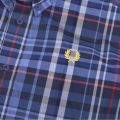 Mens Midnight Blue Check L/s Shirt 47679 by Fred Perry from Hurleys