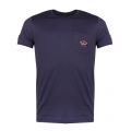 Mens Navy Pocket Logo Shark Fit S/s T Shirt 72462 by Paul And Shark from Hurleys