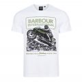 Mens White Arch Downforce S/s T Shirt 95684 by Barbour International from Hurleys