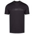 Mens Black Tonal Block Logo S/s T Shirt 37036 by Emporio Armani from Hurleys