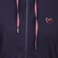 Womens Dark Blue Lounge Swirl Heart Hooded Zip Through Sweat Top 101199 by PS Paul Smith from Hurleys