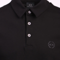 Mens Black Tonal Logo S/s Polo Shirt 107275 by Armani Exchange from Hurleys