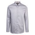 Mens Blue Chemise Geo L/s Shirt 50933 by Ted Baker from Hurleys