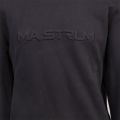 Mens Jet Black Embossed Logo Sweat Top 102360 by MA.STRUM from Hurleys