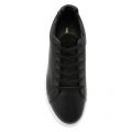 Mens Black GRFTR Leather Trainers 50043 by Mallet from Hurleys
