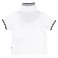 Baby White Tipped S/s Polo Shirt