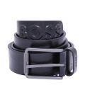 Mens Black Tint-BOSS Leather Belt 106031 by BOSS from Hurleys