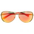 Womens Gold & Orange Mirror Chelsea Sunglasses