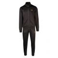 Mens Black/Gold Train Core ID Poly Funnel Tracksuit 48264 by EA7 from Hurleys