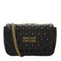 Womens Black Quilted Stud Shoulder Bag 82497 by Versace Jeans Couture from Hurleys