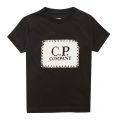 Boys Black Coffee Printed Label S/s T Shirt 30520 by C.P. Company Undersixteen from Hurleys