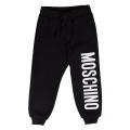 Boys Black Branded Sweat Pants 36106 by Moschino from Hurleys