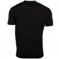 Mens Black Vertical Logo Regular Fit S/s Tee Shirt 61243 by Armani Jeans from Hurleys