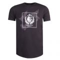 Mens Black State S/s T Shirt 33332 by Cruyff from Hurleys