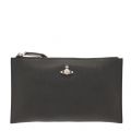 Womens Black Victoria Top Zip Pouch 29678 by Vivienne Westwood from Hurleys