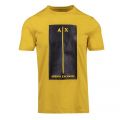 Mens Acid Yellow Branded Line S/s T Shirt 101040 by Armani Exchange from Hurleys