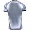 Mens Carbon Blue Breton Stripe Ring S/s Tee Shirt 60718 by Fred Perry from Hurleys