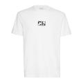 Men's Bright White Graphic Logo S/s T-Shirt 110333 by Calvin Klein from Hurleys