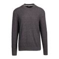 Mens Grey Agarr Textured Crew Neck Knitted Jumper 94538 by Ted Baker from Hurleys