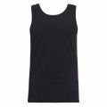 Womens Black Outline Monogram Vest Top 39057 by Calvin Klein from Hurleys