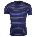 Mens Navy Pick Stitch S/s Tee Shirt 10810 by Lyle & Scott from Hurleys
