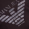 Mens Black City Logo S/s T Shirt 11021 by Armani Jeans from Hurleys