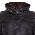 Womens Rustic Ratio Hooded Waxed Jacket
