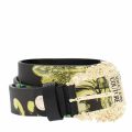 Womens Black Baroque Mix Print Belt 49134 by Versace Jeans Couture from Hurleys