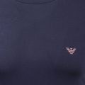 Mens Navy Shiny Logo Slim S/s T Shirt 101325 by Emporio Armani Bodywear from Hurleys