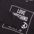 Mens Black Logo Symbol Sweat Top 31661 by Love Moschino from Hurleys