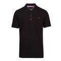 Mens Black Dodgem Textured S/s Polo Shirt 54980 by Ted Baker from Hurleys