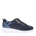Womens Navy Alexey Zip Trainers 107852 by Moda In Pelle from Hurleys